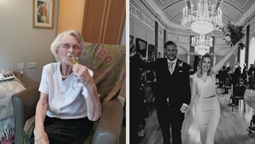 Morpeth care home Resident celebrates with newlywed granddaughter over video call